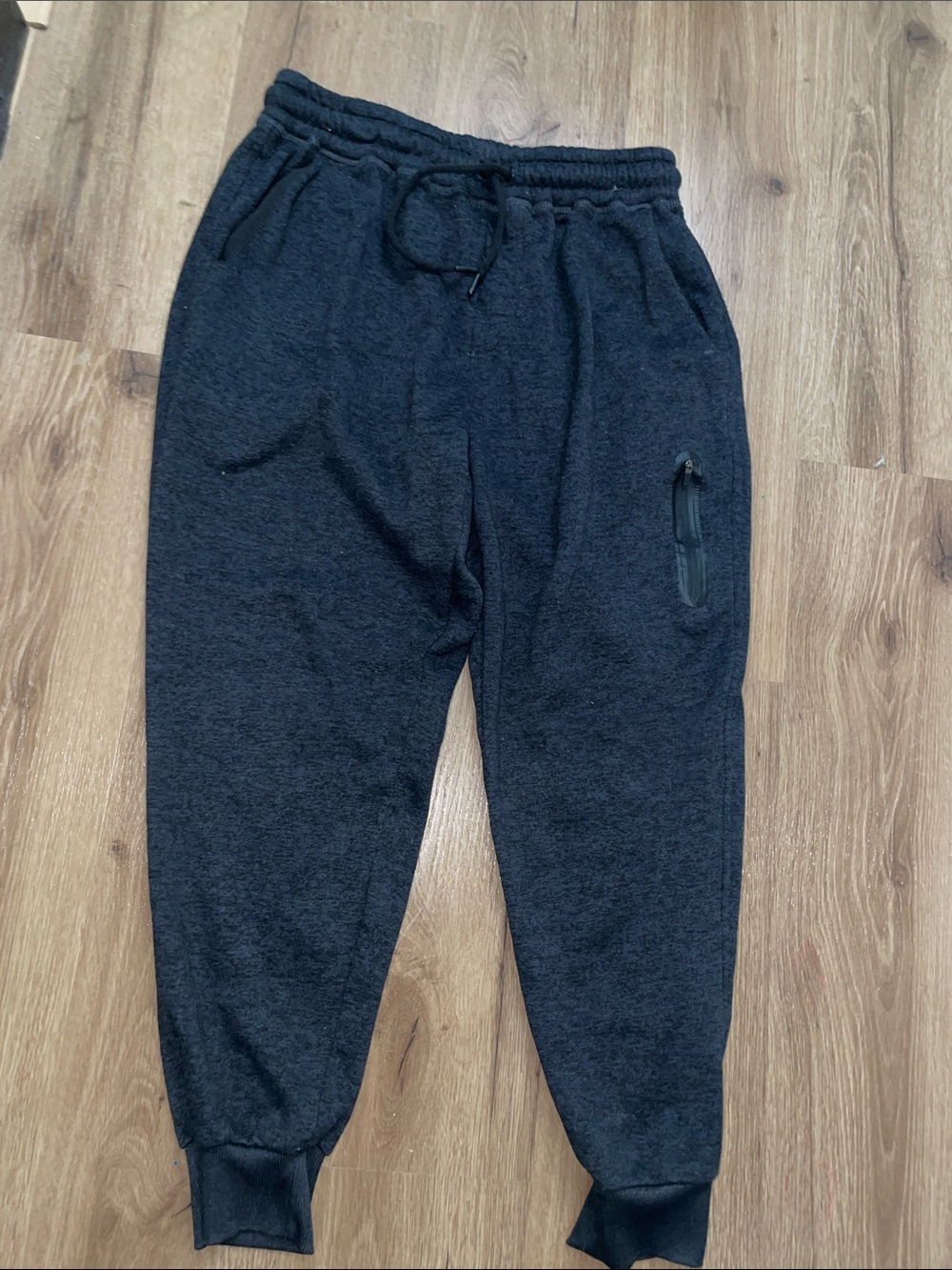Men's Black Jogger Sweatpants - Comfortable Fleece Sweatpants